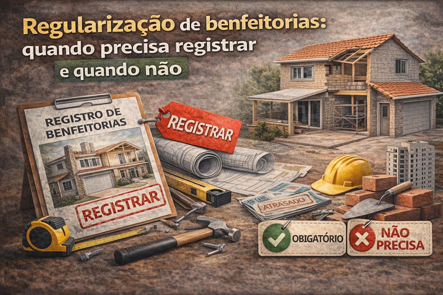 REGULARIZAÇÃO DE BENFEITORIAS QUANDO É NECESSÁRIO