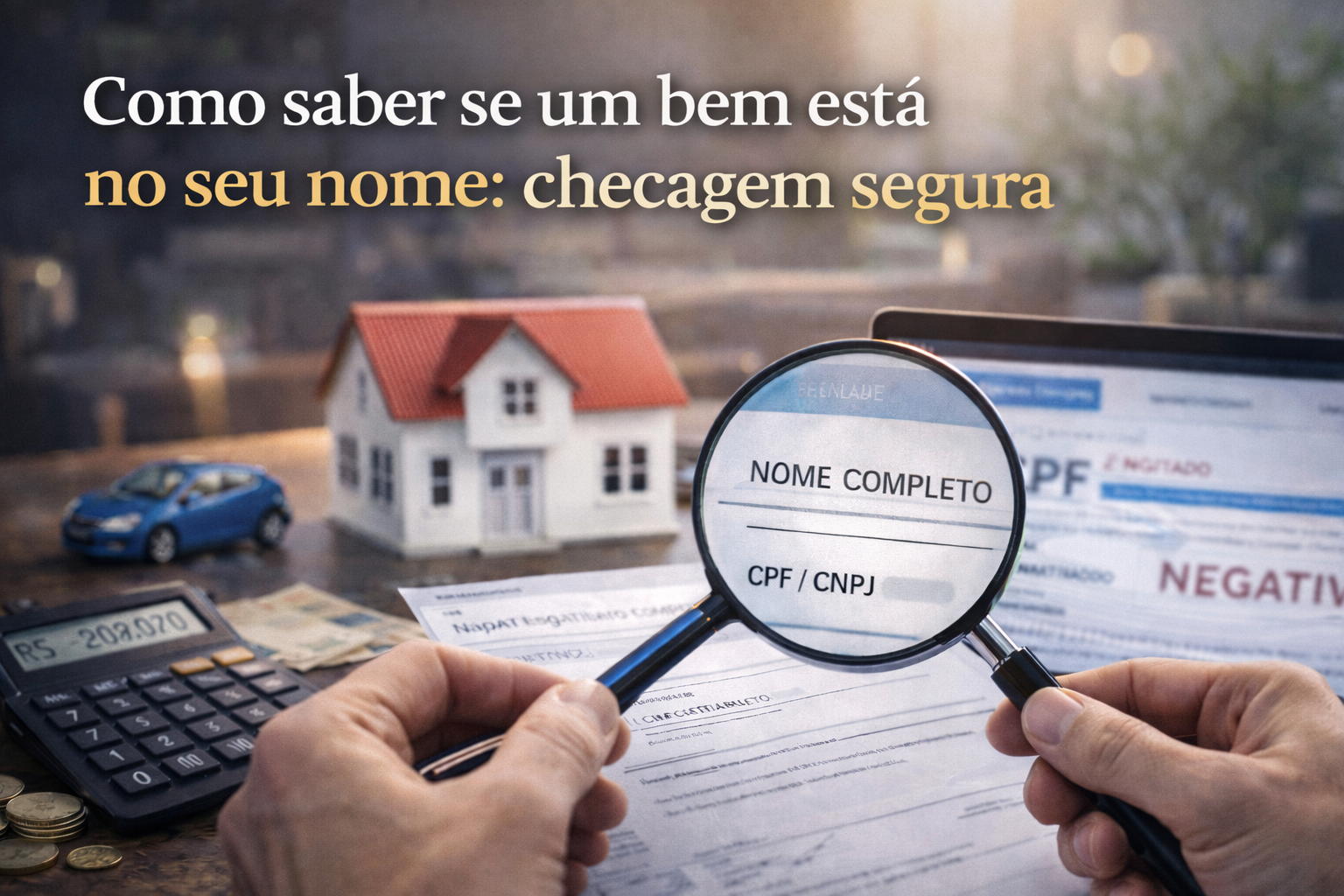 o bem está no meu nome?