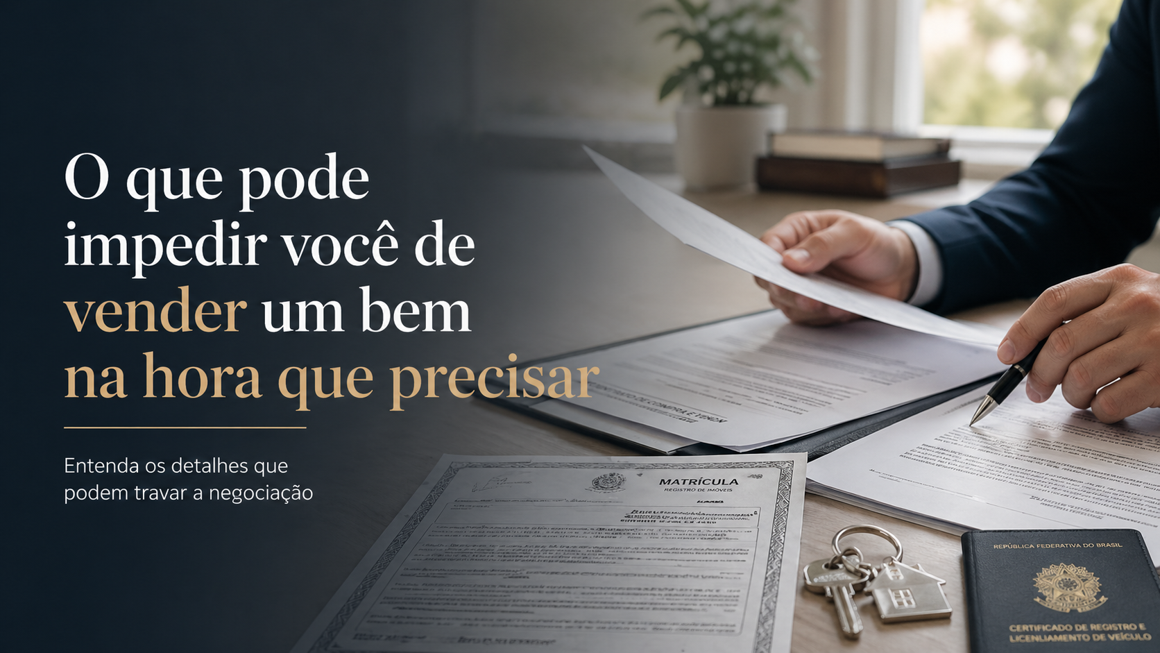 o que pode impedir voce de vender um bem