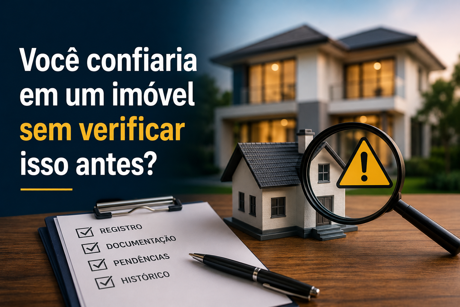 VOCE CONFIRARIA UM IMOVEL SEM VERIFICAR ANTES?