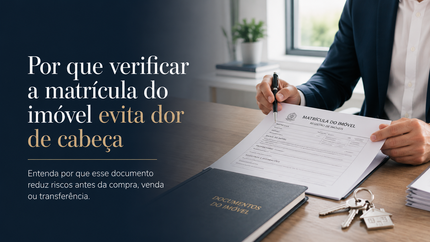 por que verificar a matricula do imovel tira a dor de cabeça